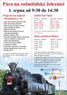 Pára na rožmitálské železnici nabídne bohatý program